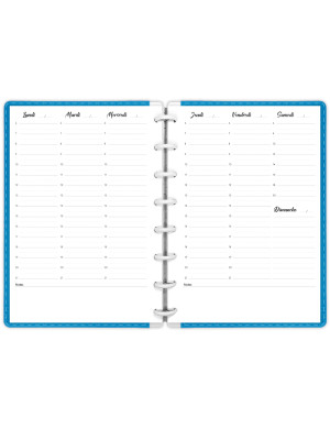 Planning hebdomadaire A5 à imprimer - SP009-Artistique-A5-Noir