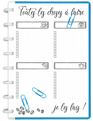 Liste de tâches à imprimer - TD001-A5-marge-gauche
