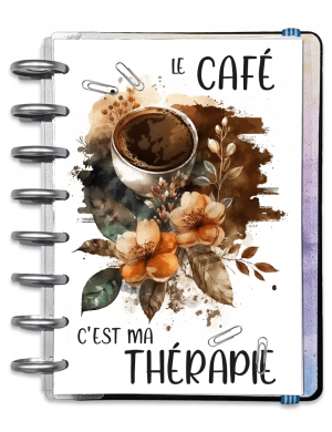 Page de décoration - A5 A4 - Café Aquarelle - Le café, c'est ma thérapie