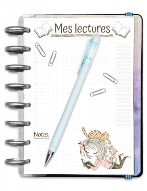 Suivi de lecture avec notes -  A5 A4 - Mademoiselle