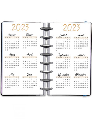 Planning annuel à imprimer - Calendrier Annuel Date 2023 Artistique Camel - AD001p